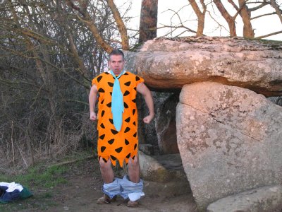 Christmas flintstone