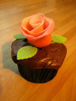 Rose cupcake
