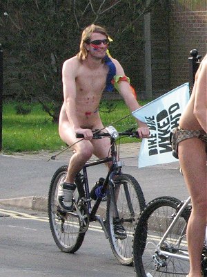 Naked cyclist b