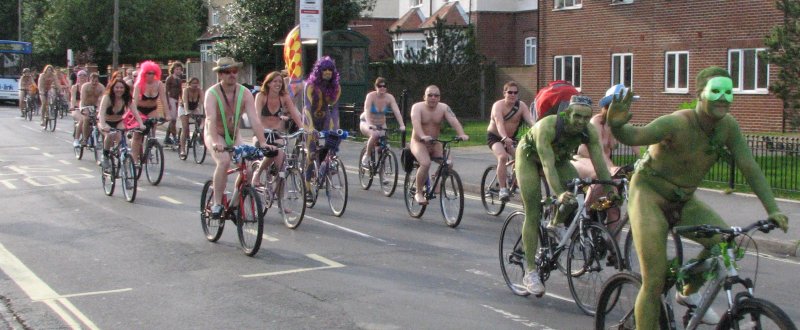 Naked cyclist v