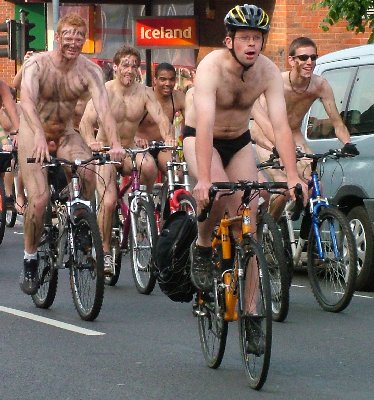 Naked cyclists f
